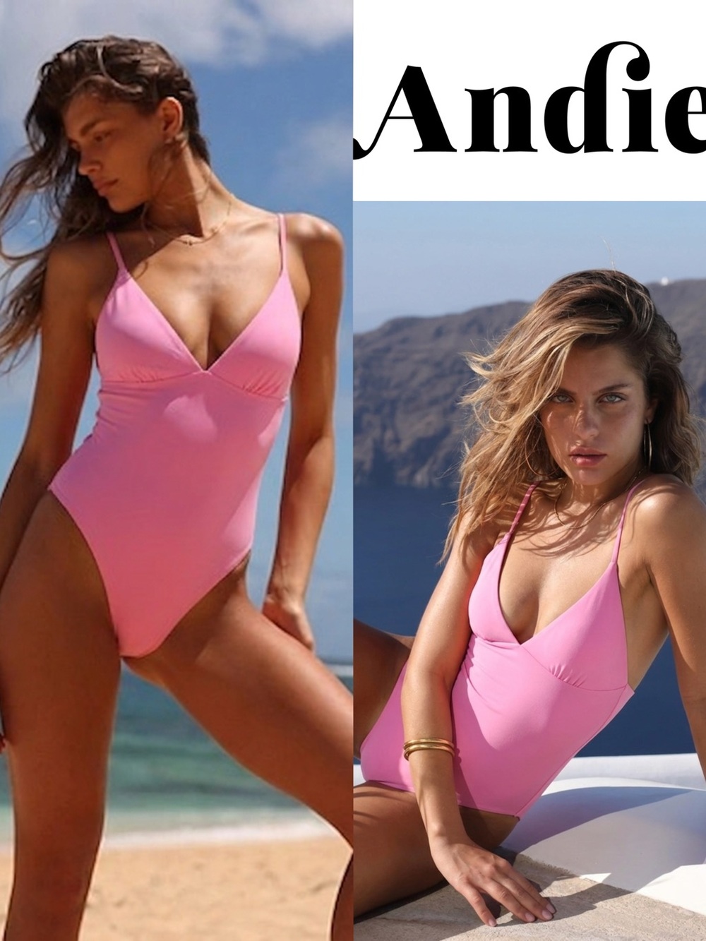 Current season! Andie The Lanikai One Piece swimsuit in dragon fruit size medium